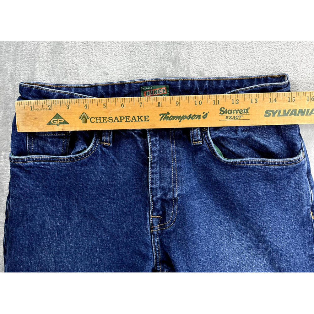 Tecovas Jeans Men's 32x30 Dark Blue Straight Leg Five Pocket Ranchwear - Picture 7 of 11